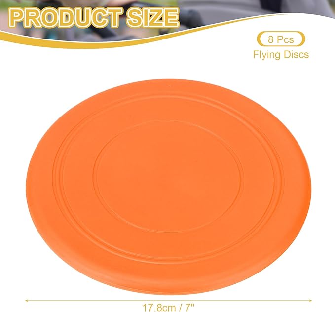 PATIKIL Flying Disc Soft Silicone Colorful Flying Disk Flyer for Outdoor Sports Lawn