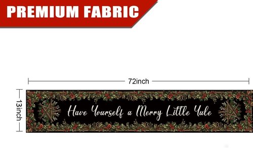 GAGEC Christmas Table Runner - Festive Yule Decor for Home & Dining Room | 72 Inches
