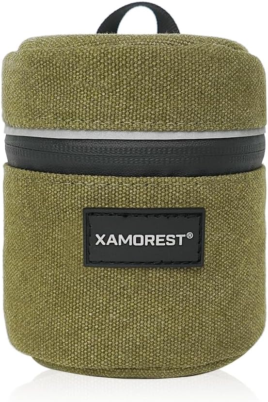 (3.15" 3.15"(Canvas, Camera Lens Case Lens Bag Compatible x Green))