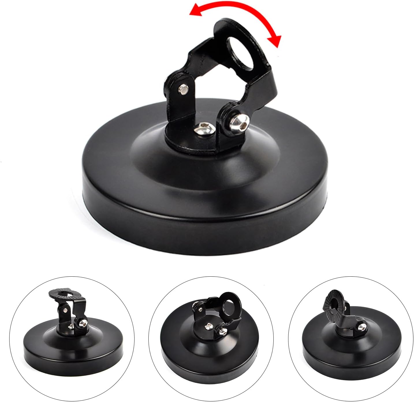 YNIBST 4Inch Angle Adjustable Magnetic Antenna Mount Base Suitable for Mobile Antenna CB/HF/VHF/UHF Antenna
