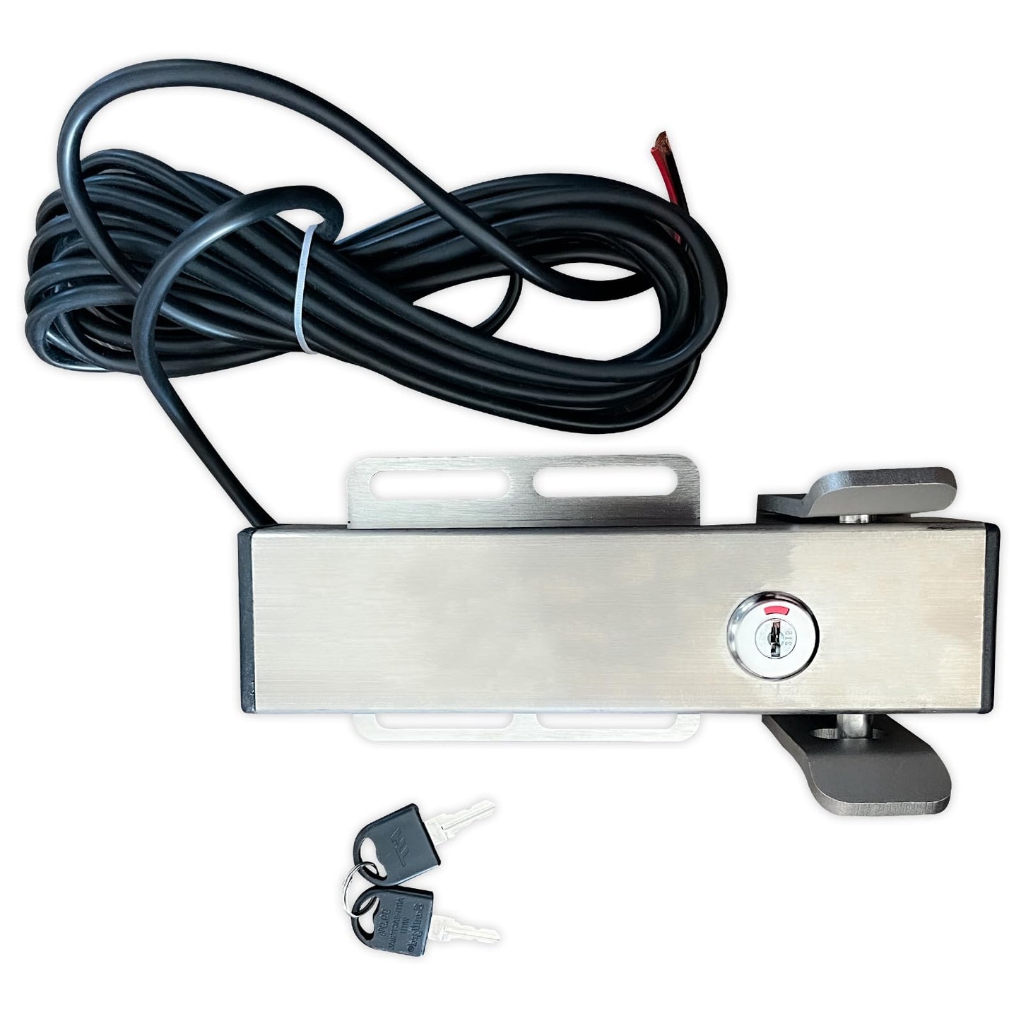 GaFenHanyu Stainless Steel Automatic Electric Gate Lock for DC24V Swing Gate Opener Gate Operator System Device Safe Security Gate Lock