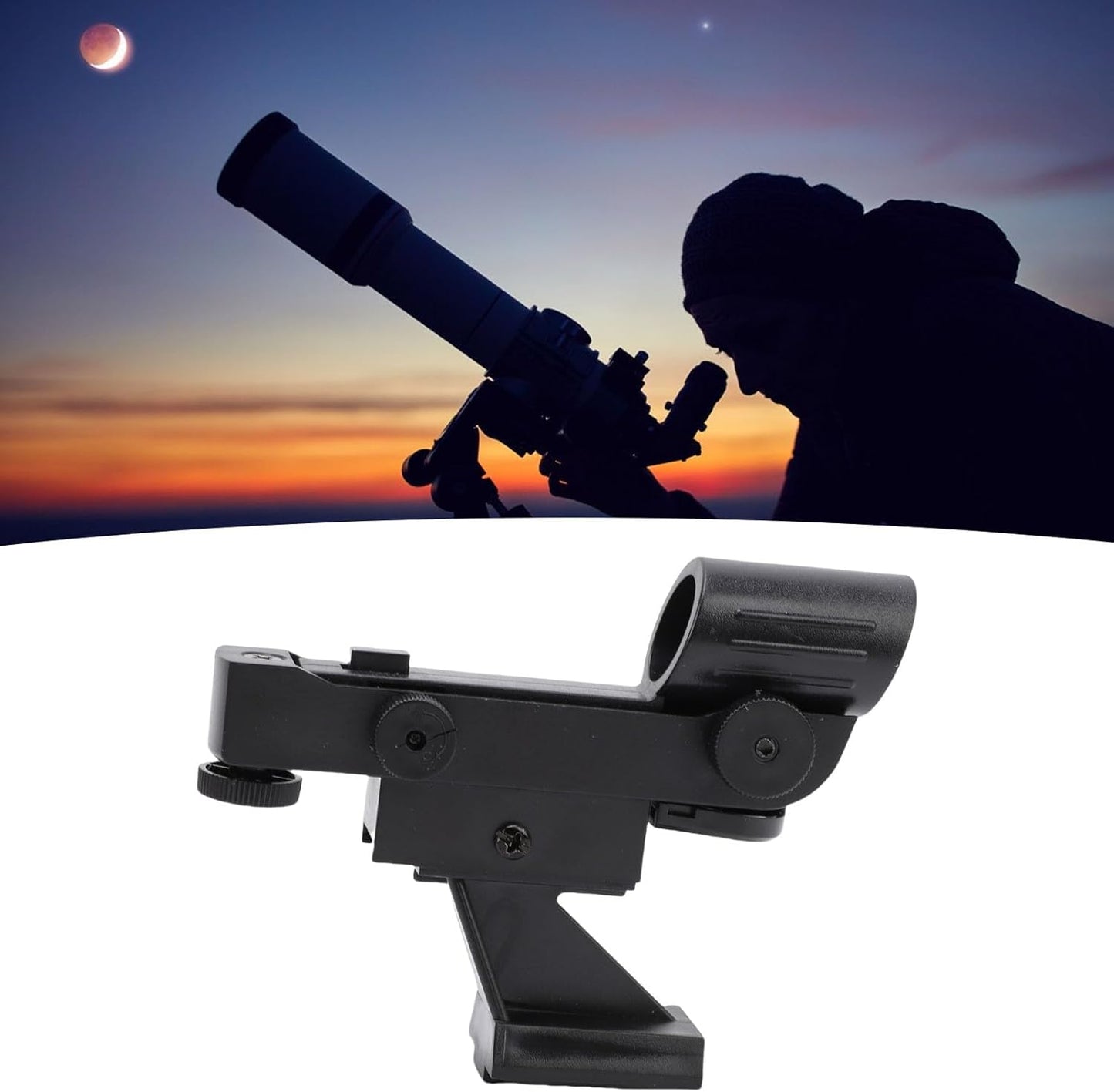 Zopsc 80 90 130EQ Telescope Finder Scope, LED Dot Viewfinder with Brightness Adjustment and Quick Alignment, Universal