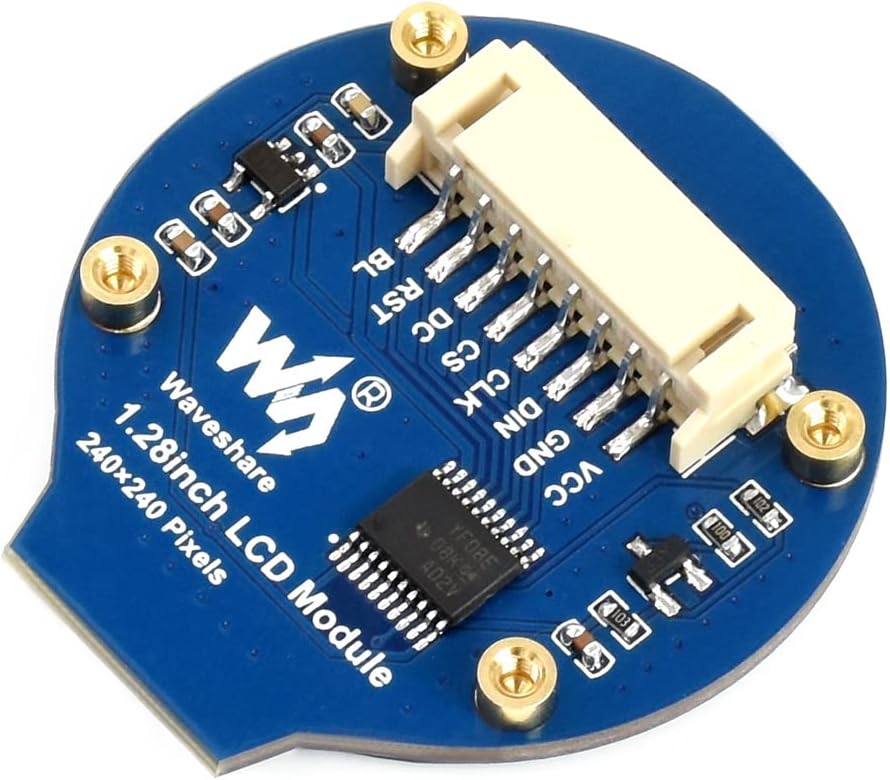 waveshare 1.28inch 240240 65K 4B/3B+/3B/2B/Zero/Zero STM32,Embedded GC9A01 Round LCD Display Module Resolution RGB LCD