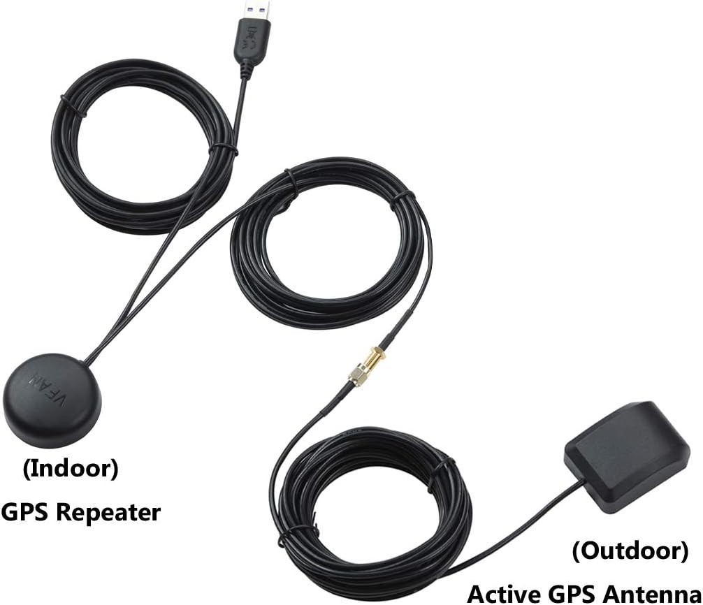 VFAN 30 GPS Repeater Signal Booster Amplifier Signal Strength Active Antenna for Car/Trucks/Indoor Use, Gain dB