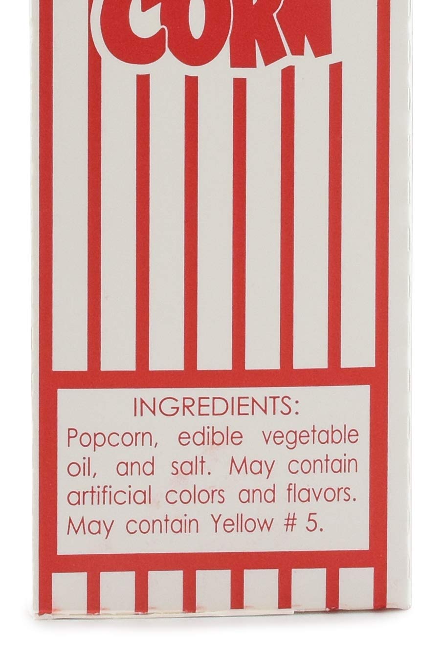 Snappy 5-E Red and White Close Top Popcorn Boxes, 3.3 Oz, 250 Pack