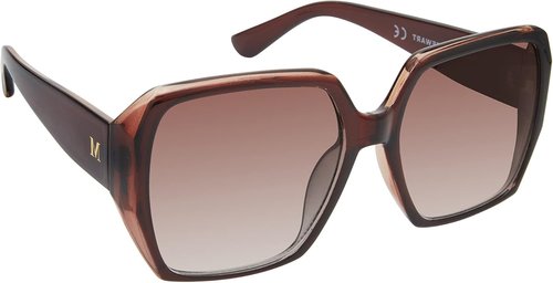 Martha Stewart Women's UV400 Square Sunglasses - Timeless 58mm Protective Shades for Her