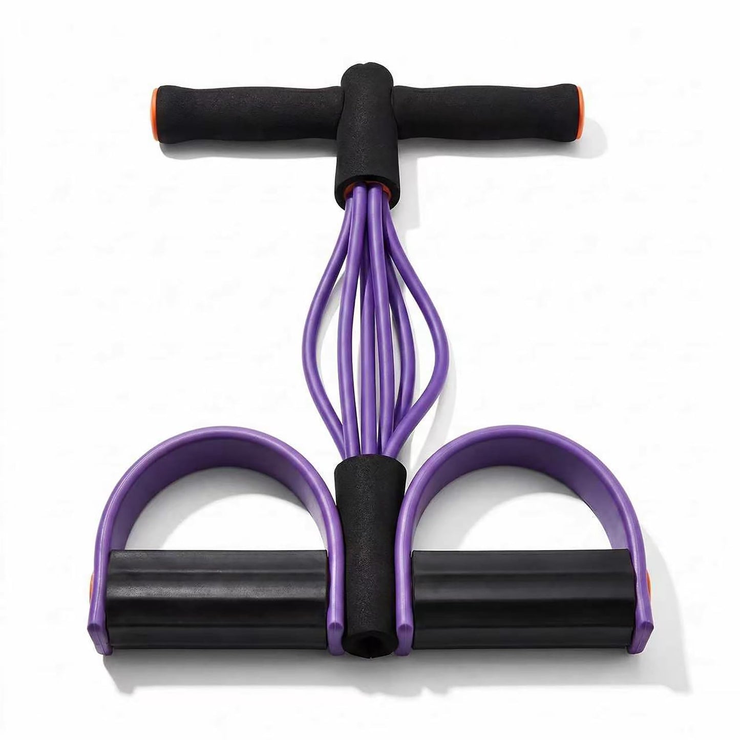 Upgraded Durable 6-Tube Pedal Resistance Strap with Handle, Natural Rubber Fitness Resistance Band, Multifunctional Exercise Band for Abdominal, Waist, Arm, and Leg Shaping Training
