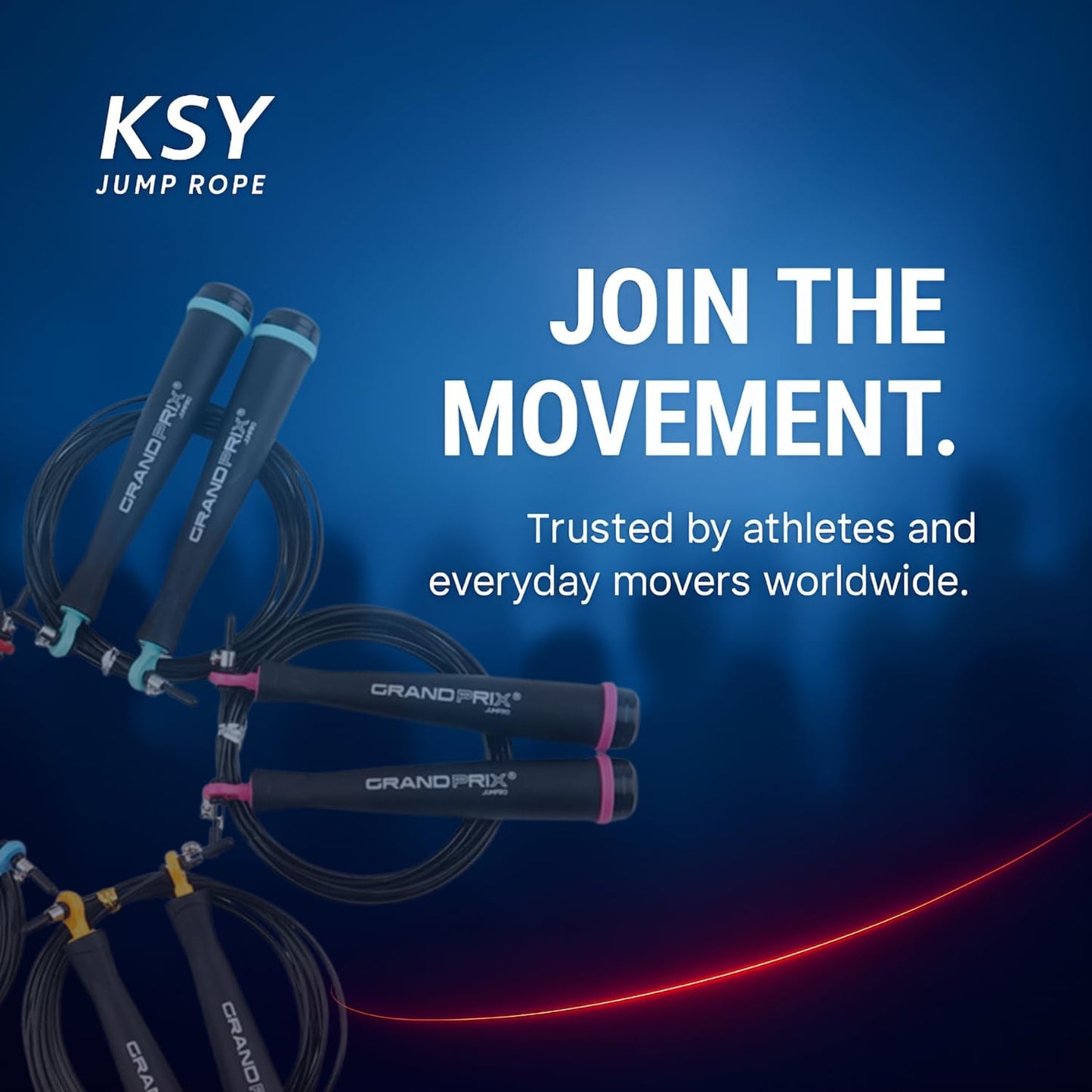 Grand Prix Ultra Speed Light Wire Jump Rope (S-707, Sky Blue) – Professional Steel Wire Speed Rope for Boxing, CrossFit & HIIT – Adjustable Jump Rope with Precision Bearings – Made in Korea