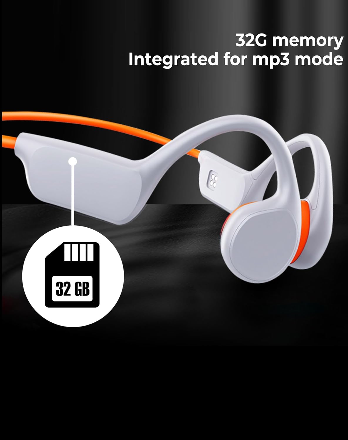 Swimming 5.3 lPX8 Swimming 32GB MP3 Atopskins Waterproof Bone Conduction Headphones Bluetooth Underwater Waterproof