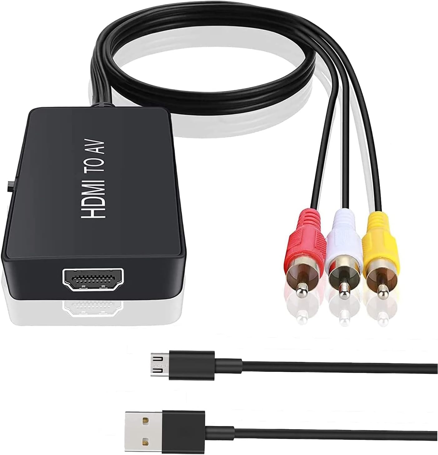 TaiHuai HDMI to RCA, HDMI to Older TV Adapter Compatible for Fire Stick, Roku, Apple TV, Xiaomi Mi Box, Android TV Box