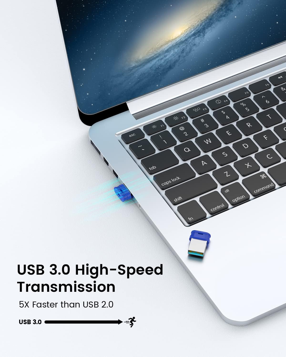 K&ZZ 32GB 3.0 2 Pack 32 3.0 32GB USB Flash Drive with Lanyard GB USB Thumb Drive Ultra High Speed Small Memory Stick