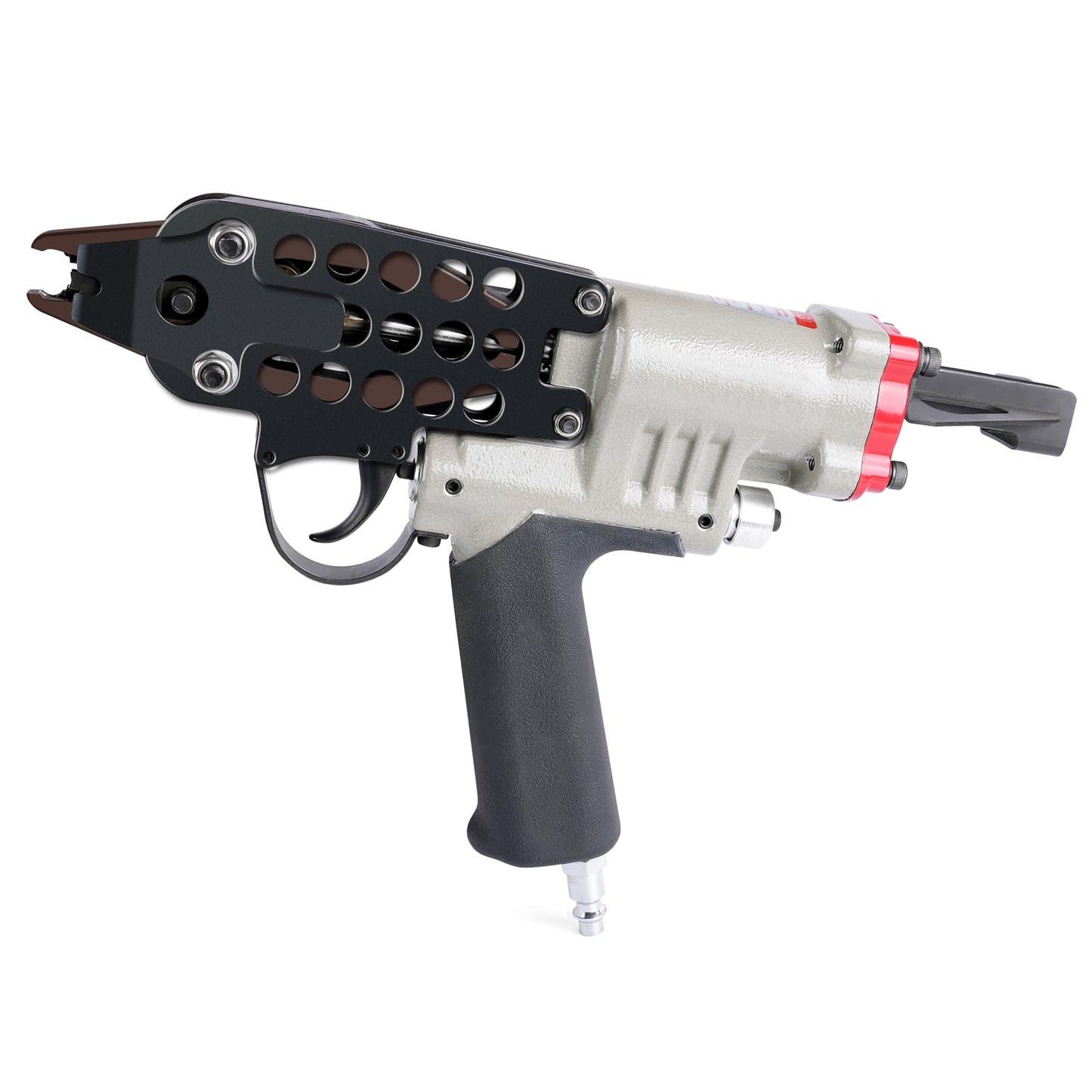 16 Gauge 1/2-Inch Pneumatic Hog Ring Gun with 1,000 C-Ring Staples Kit 3.0mm-4.8mm Closure Hog Ring Plier Tool