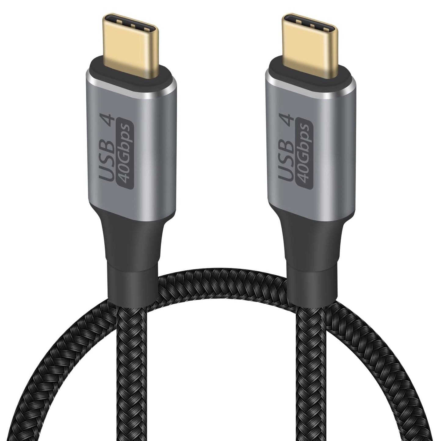 40Gbps 1.6FT/50cm, 100W 8K@60Hz 15, Duttek Short USB C to USB C Cable, Supports PD, Video, Nylon Braided, for iPhone