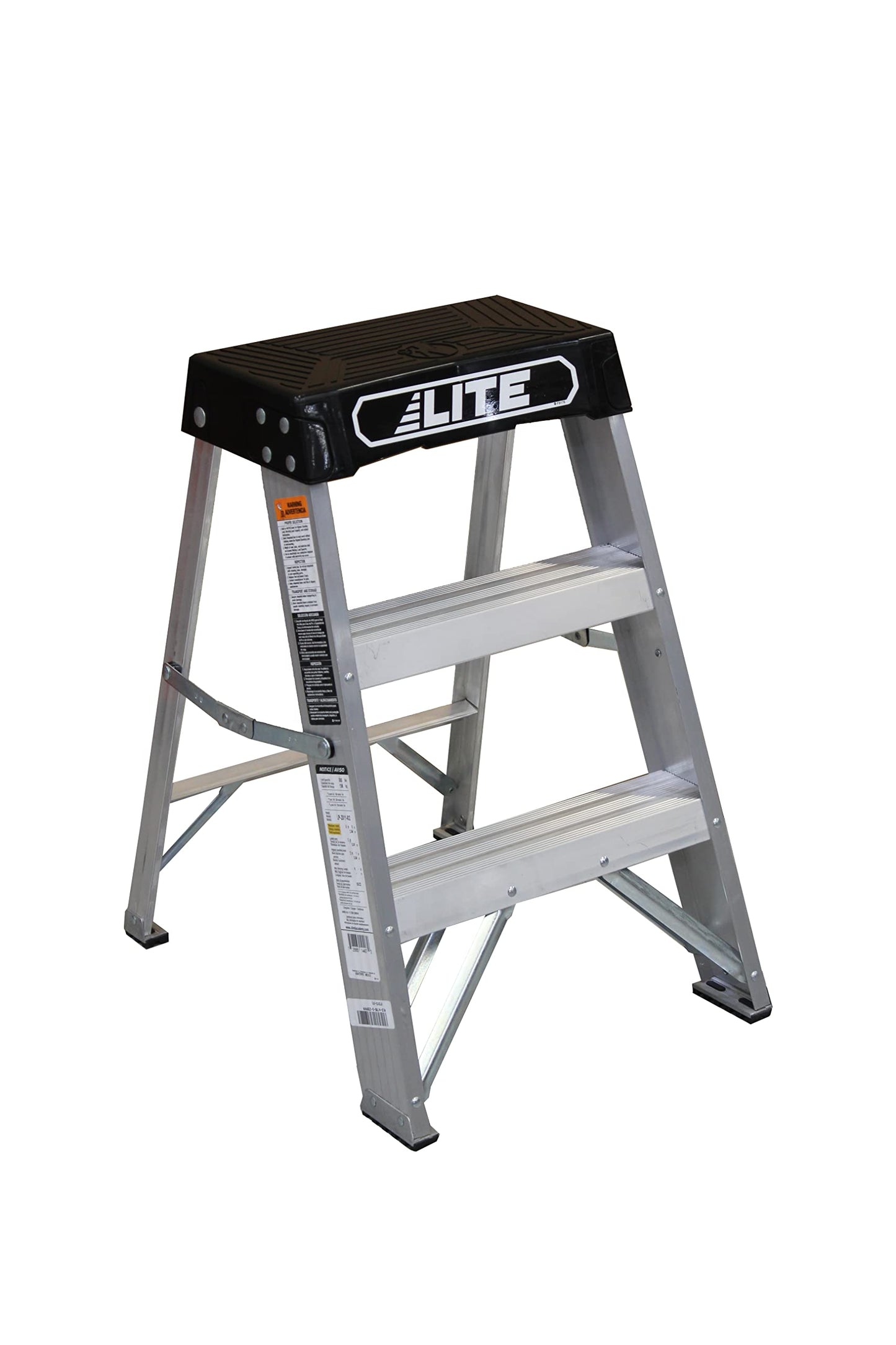 LITE 2-Foot Aluminum Step Stool Industrial, 300-Pound Load Capacity, Type IA, LP-2011-02