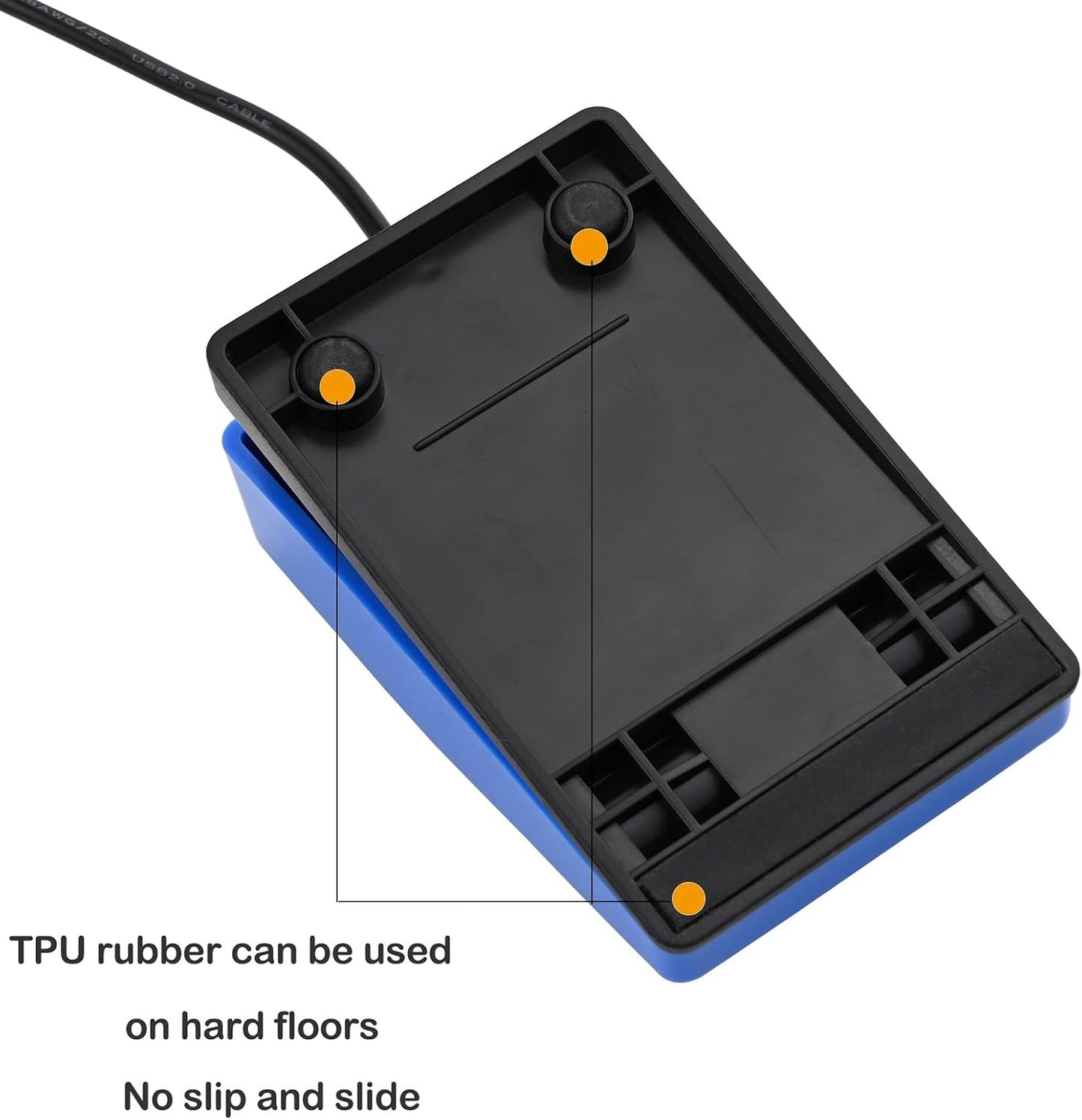 2023 Programmable iKKEGOL Upgraded Digital Optical USB Foot Pedal, USB Single Foot Switch Game Control, One Key