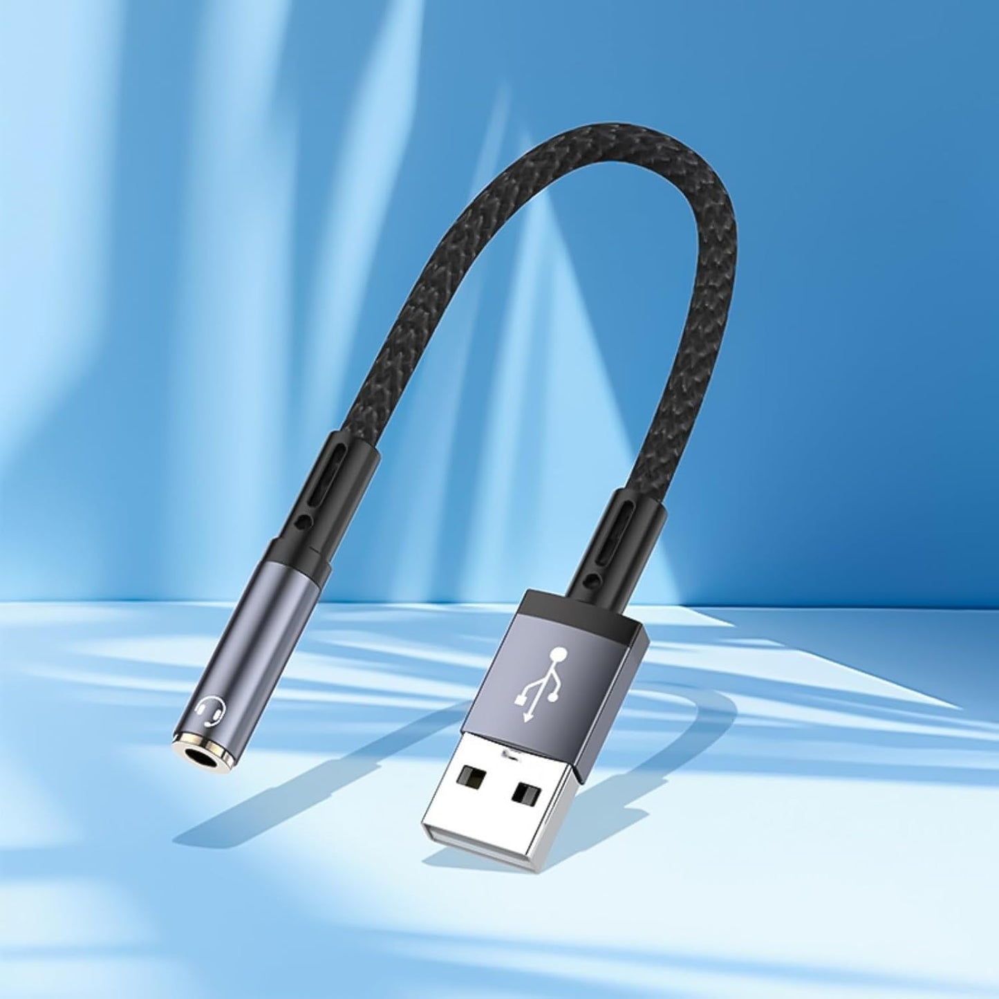 DRAGONRUN 3.5mm 3.5mm USB to Adapter USB to Cable for Headphones Window Laptop Desktops Docking Station