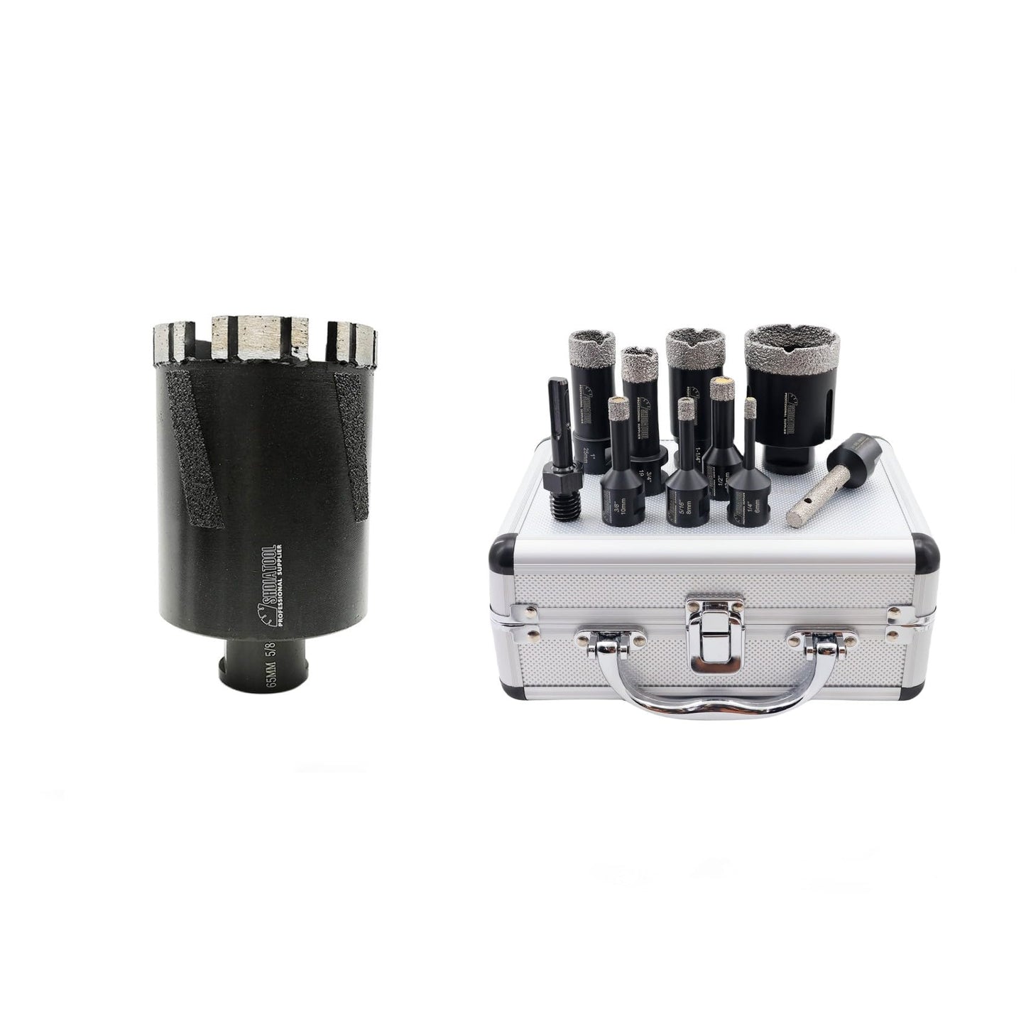 SHDIATOOL Diamond Core Drill Bits for Hard Stone Concrete Marble Granite Brick Laser Welded Dry or Wet Hole Saws