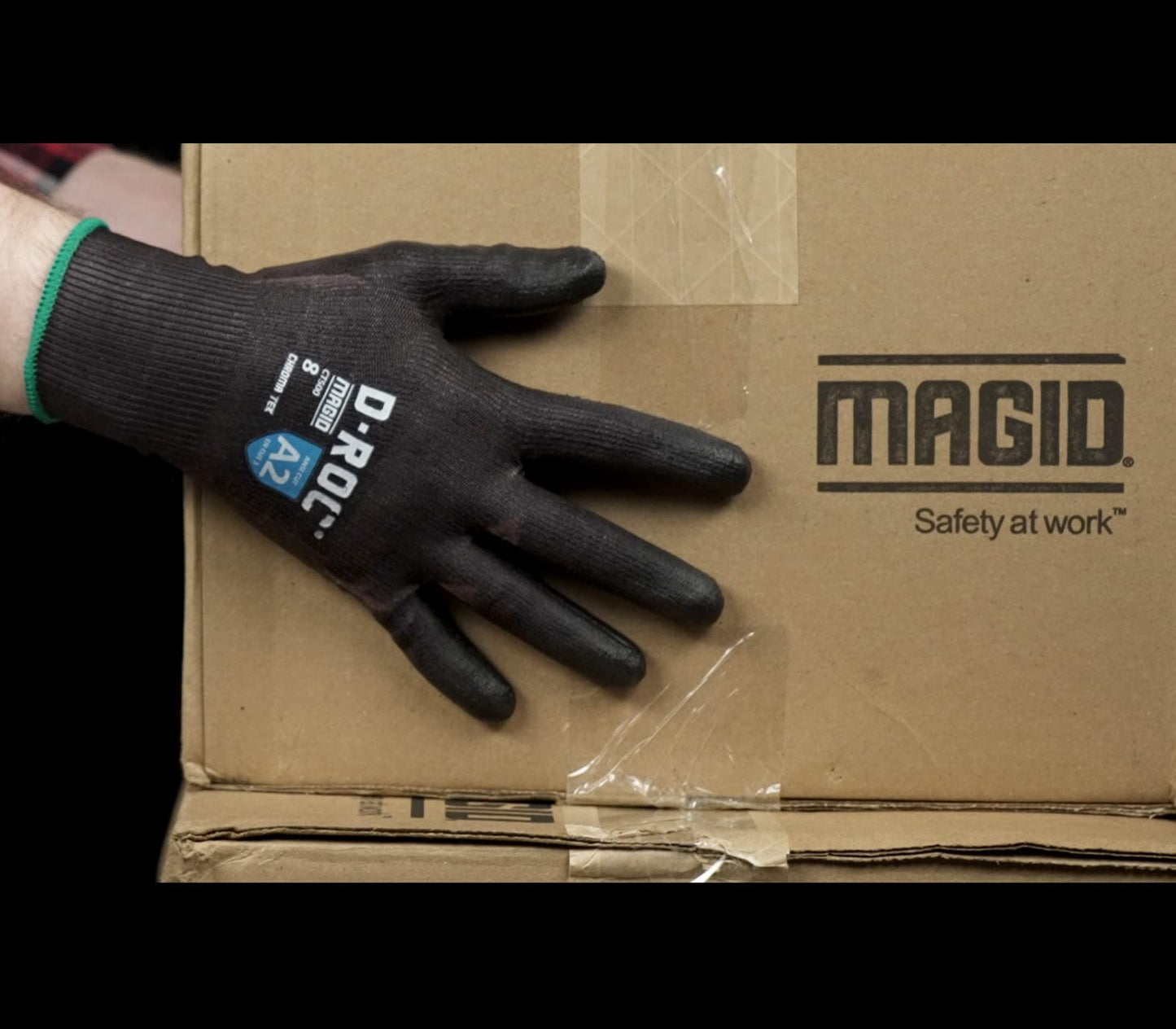 MAGID ChromaTek ANSI A2 Hyperon Blend PU Palm Coated Work Gloves, 48 Pairs, CT500