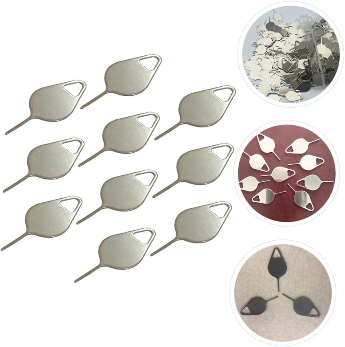 200pcs jojofuny Sim Tray Remover Tool for Cell Phones Sim Ejector Pin Easy to Use Portable