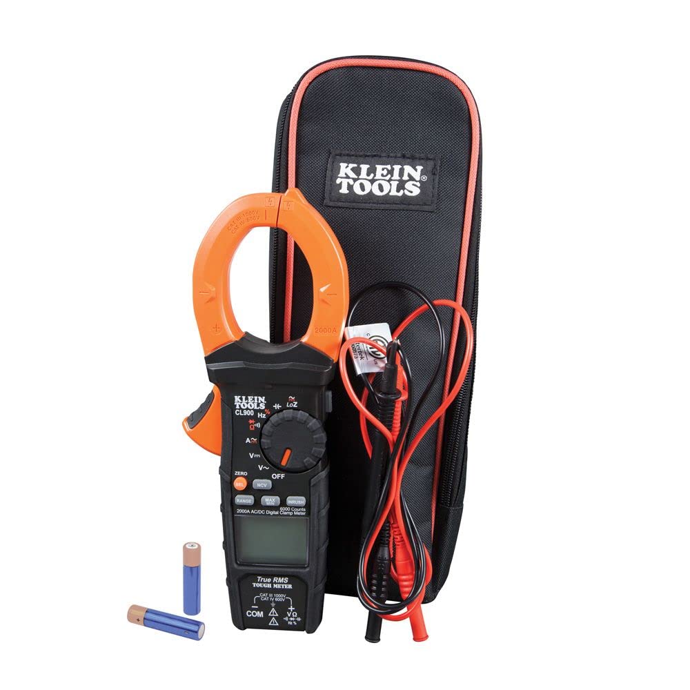 Klein Tools Digital Clamp Meter (CL900) and Circuit Breaker Finder Kit with Voltage Tester Pen