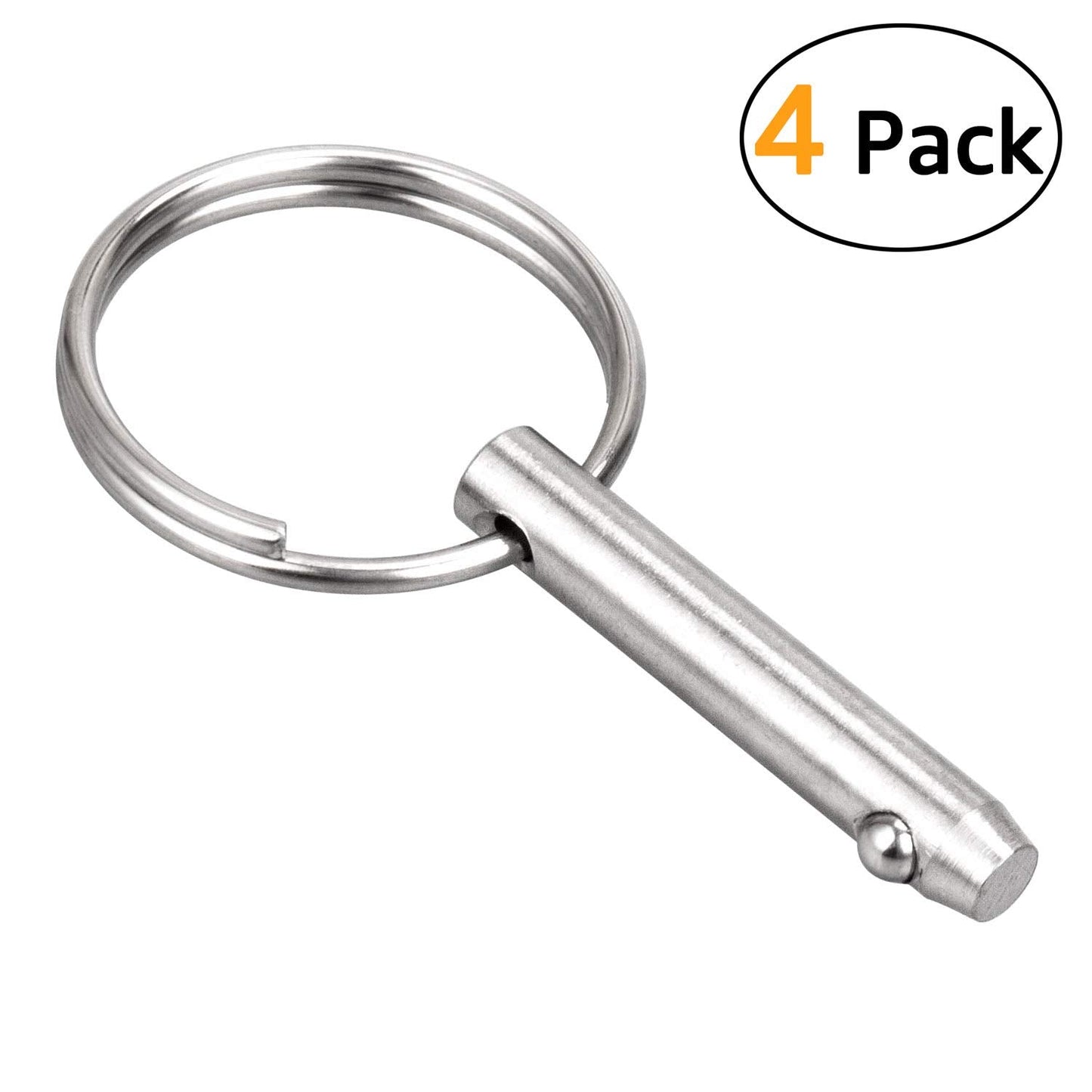 Quick Release Pin Bimini Top Pin Diameter 0.25 Inch, Total Length 2 Inch, Effective Length 1.5 Inch Full 316 Stainless Steel (4 Pieces)