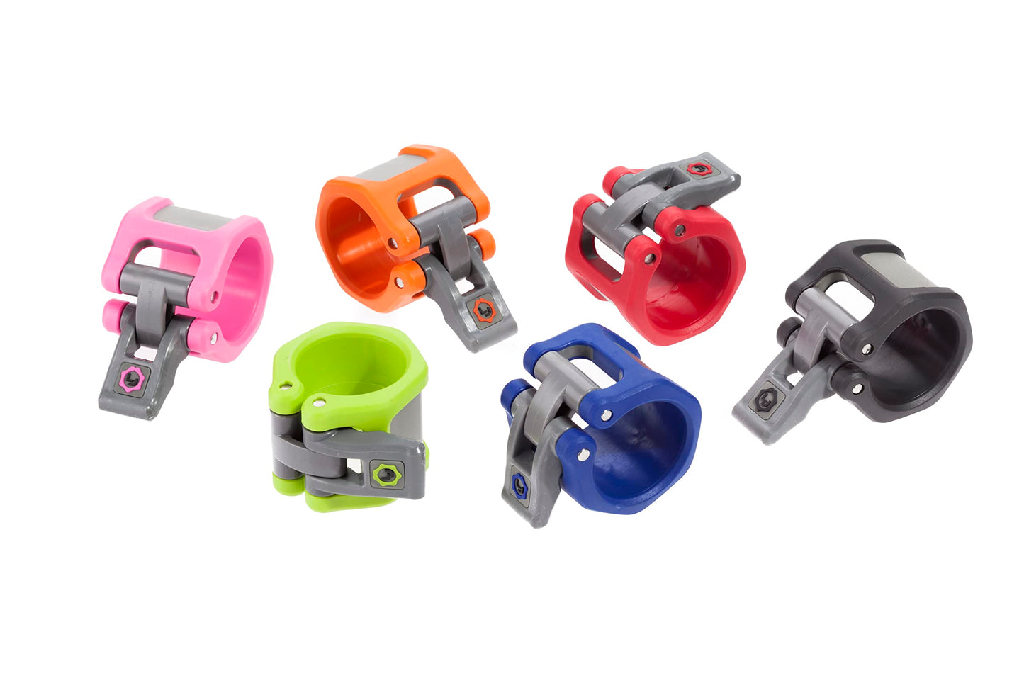 Lock-Jaw Barbell Collars HEX Olympic Barbell Clamps 2 Pcs – Heavy Duty Bar Clamps for 2” & 50mm Olympic Bars – Secure Weight Bar Clamps for Strength Training & Home Gym Accessories – Green