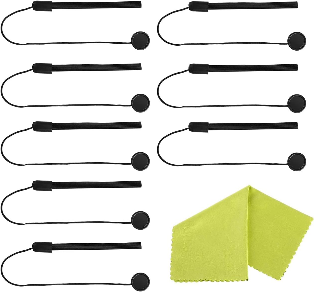 Carpro (8 Pack) Camera Lens Cap Keeper Lens Cap Holder Prevent Lens Cap Lost for DSLR SLR Camera