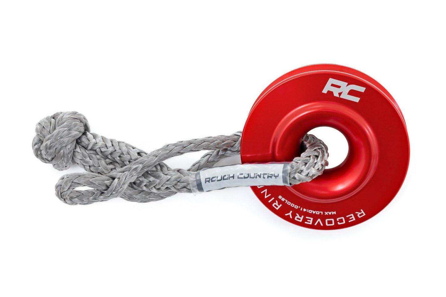 Rough Country Winch Recovery Kit for Synthetic Cable Winches - Complete Off-Road Kit with Tow Strap, D-Rings, Snatch Block, Gloves & Case