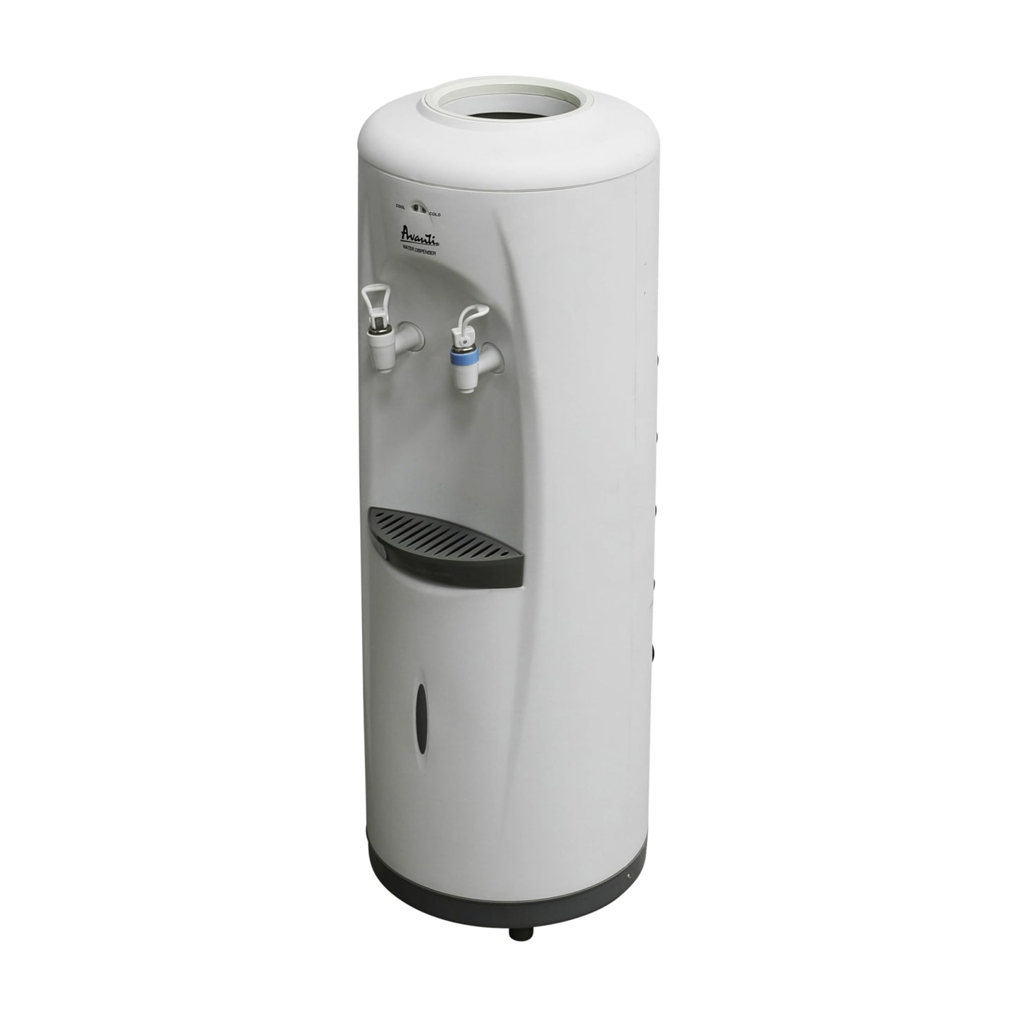 Avanti Water Cooler Dispenser Top Loading, Holds 3 & 5 Gallon Bottles with Stainless Steel Reservoir, Cold and Room Temperature, Perfect for Homes, Kitchens, Offices, Dorms, White