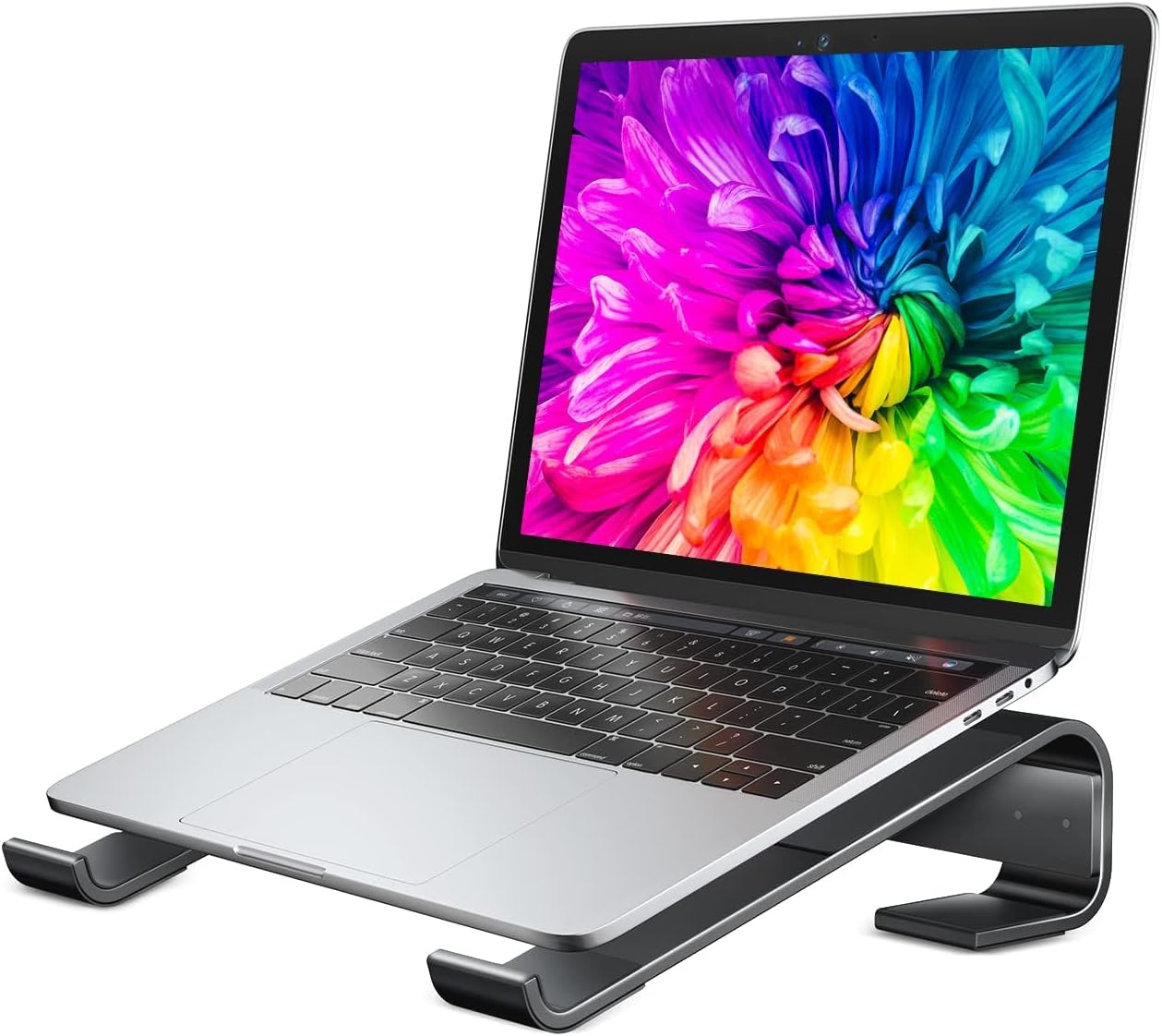 Soqool 12-17'' Laptop Stand for Desk, Ergonomic Detachable Laptop Riser, Aluminum MacBook Stand, Compatible with All