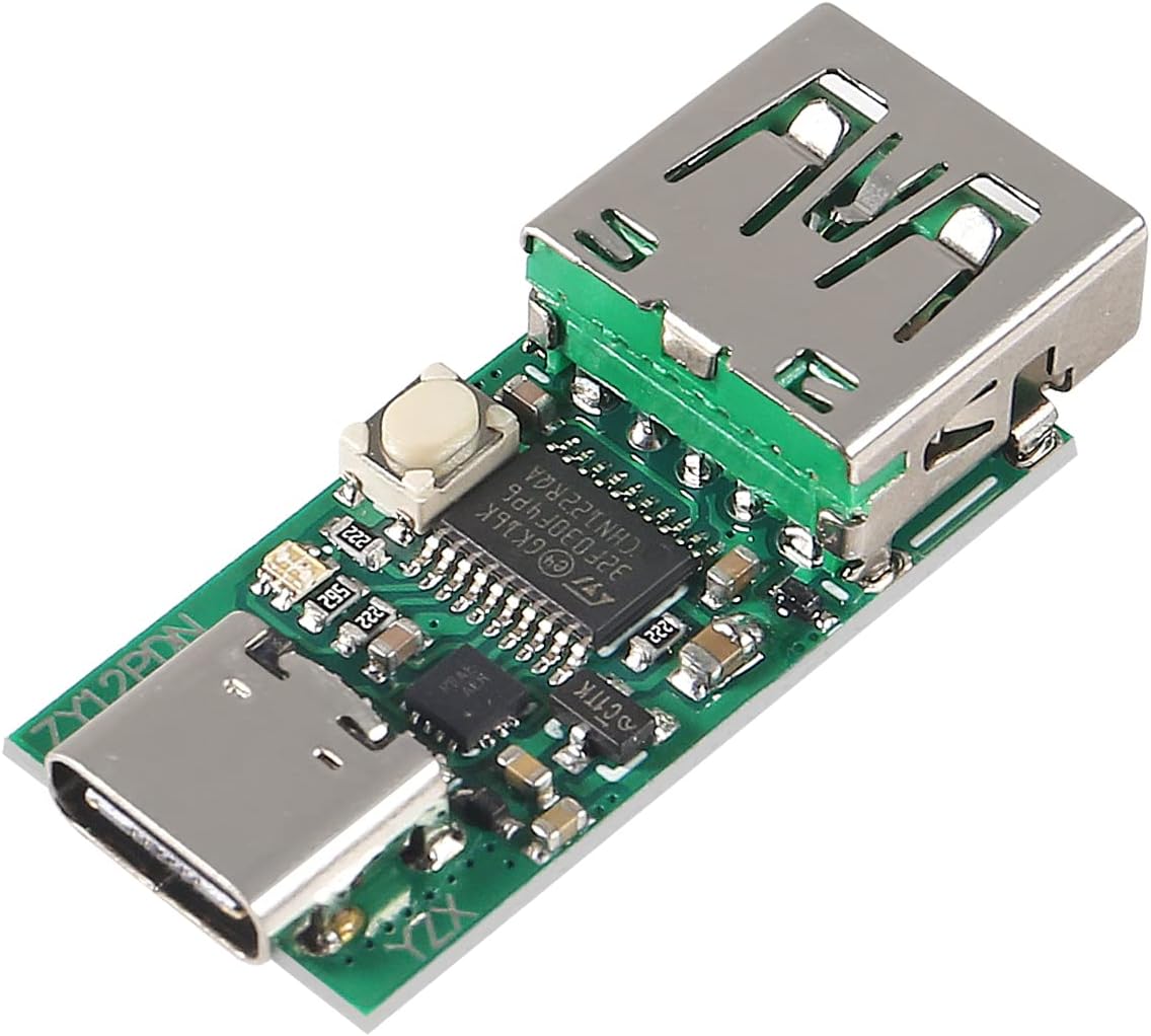 ATNSINC 2PCS PD2.0 3.0 PD3.0 (ZY12PDN Type-C USB-C to DC Decoy Fast Charge Trigger Polling Detector Module with USB)
