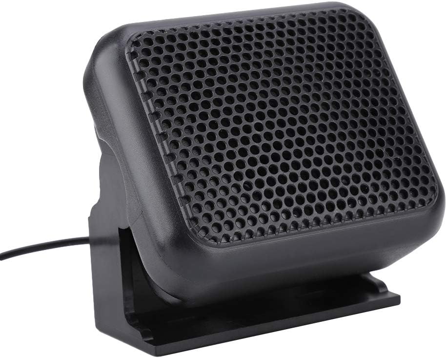 LenTLy NSP100 3W 3.5mm 4m MP3 External Speaker, Wired Speaker with Cable, Black, Portable, Stereo Sound, Compatible