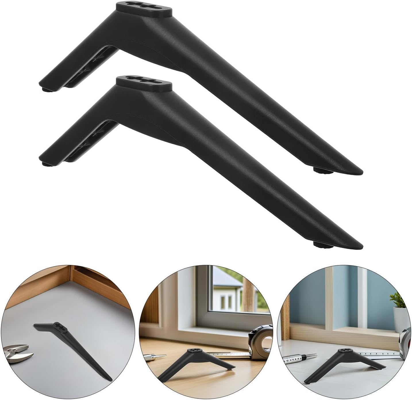 LIFKICH 43-65 Inch Universal Tv Stand Base for Televisions, Tabletop Tv Bracket with Screws, Desktop Support Pedestal