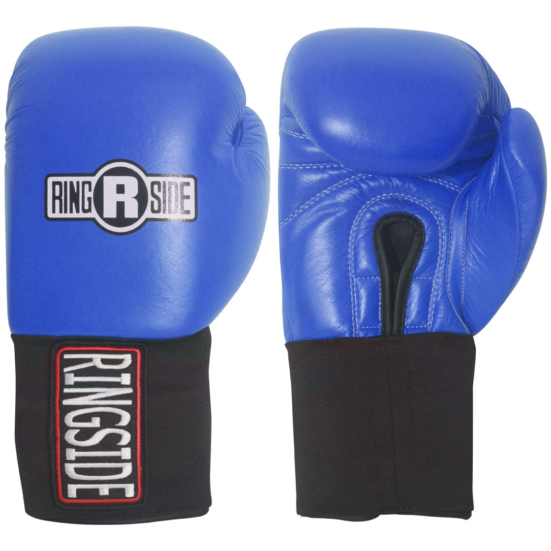 Ringside Competition Leather Boxing Gloves - USA Boxing Approved, Hook & Loop Closure, Safety Gloves for Boxing Training & Competition, Red, 12 oz