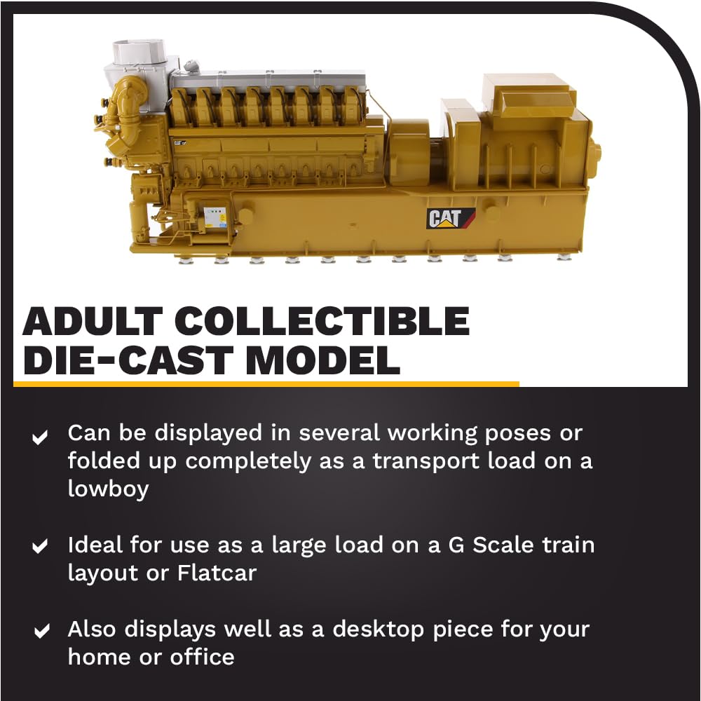 1:25 Scale CAT CG260-16 Gas Generator | Core Classics Series Cat Trucks & Construction Equipment | 1:25 Scale Model Diecast Collectible Model 85287C