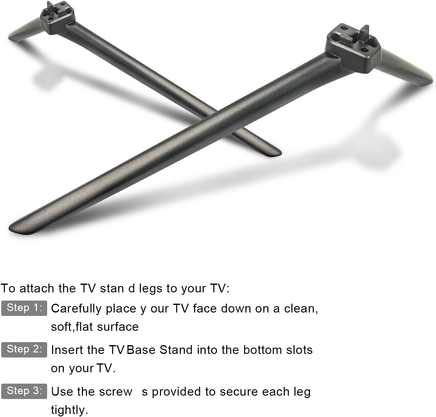AIDITIYMI 75H8G HU75A6860FUW 75 Inch H8G 4K 2020 TV Base Stand, TV Stand Legs Replacement Compatible with Hisense Class