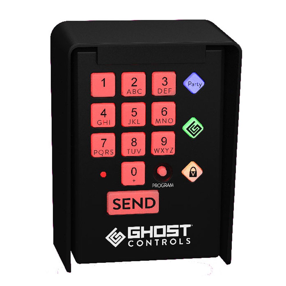 Ghost Controls Pro Dual Solar Automatic Gate Opener with 2 Premium Wireless Keypads Bundle