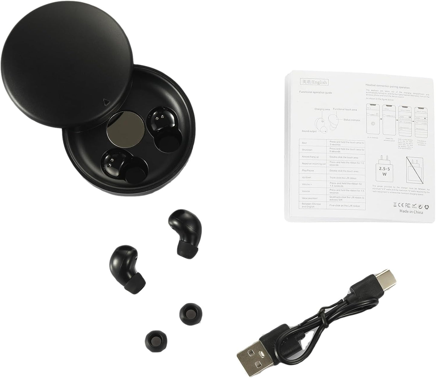 Compact Wireless Earbuds - Ergonomic Bluetooth Earbuds for Ultimate Comfort and Sound