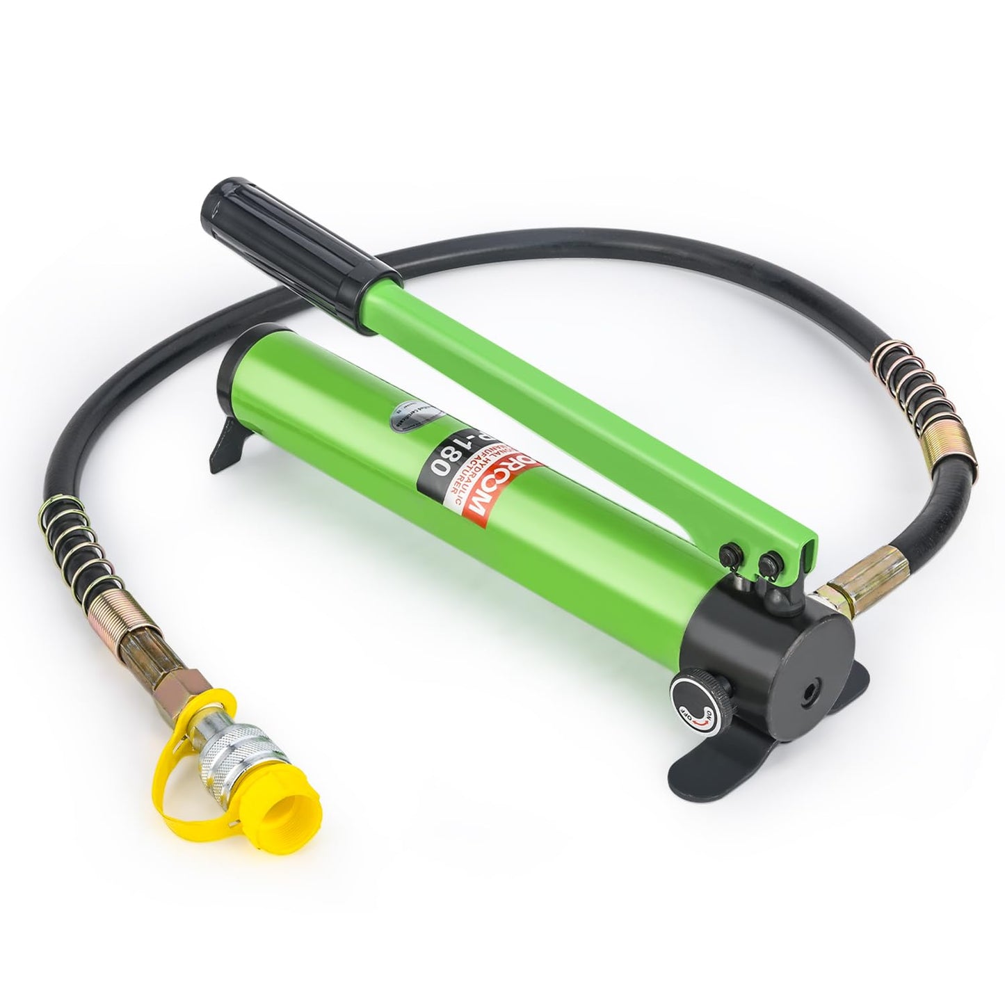 DOOROOM 20T 1.2"/30mm Stroke Portable Hydraulic Cylinder, Low Profile Hydraulic Jack Multi-Section Porta Power Ram Kits, Multi-Acting Lifting Cylinder with CP-180 Manual Hydraulic Pump