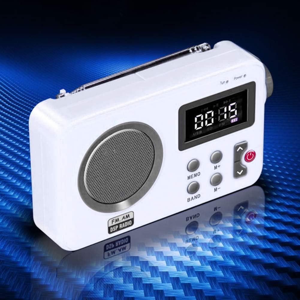 UXELY Shower Speaker - AM/FM Radio With LCD Display, Portable Stereo With Earphone Port for Home, Beach, Hot Tub