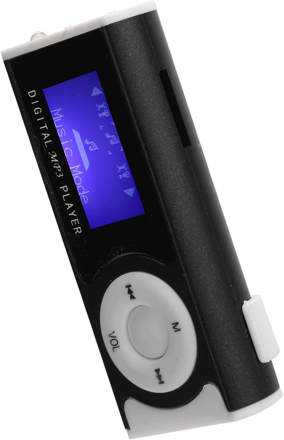 ASHATA MP3 MP3 16GB, MP3 MP3 Player with Back Clip, Mini Music Player with Earphone and LED Flashlight, Support Up