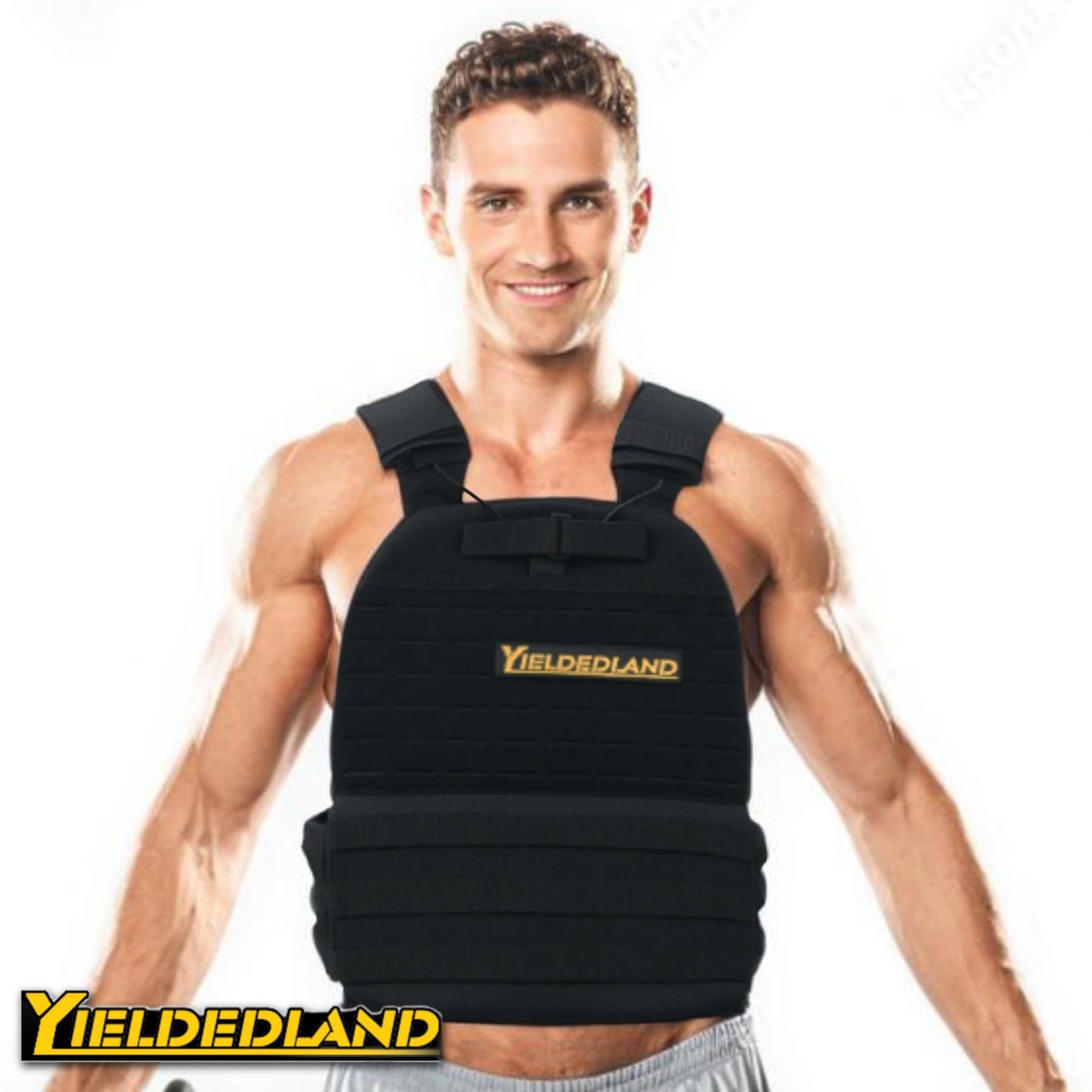YIELDEDLAND Weight Vest Plates 5.75/8.75LB Pairs - Strength Training, Running, Heavy Workouts (Black, 5.75LB Plate)