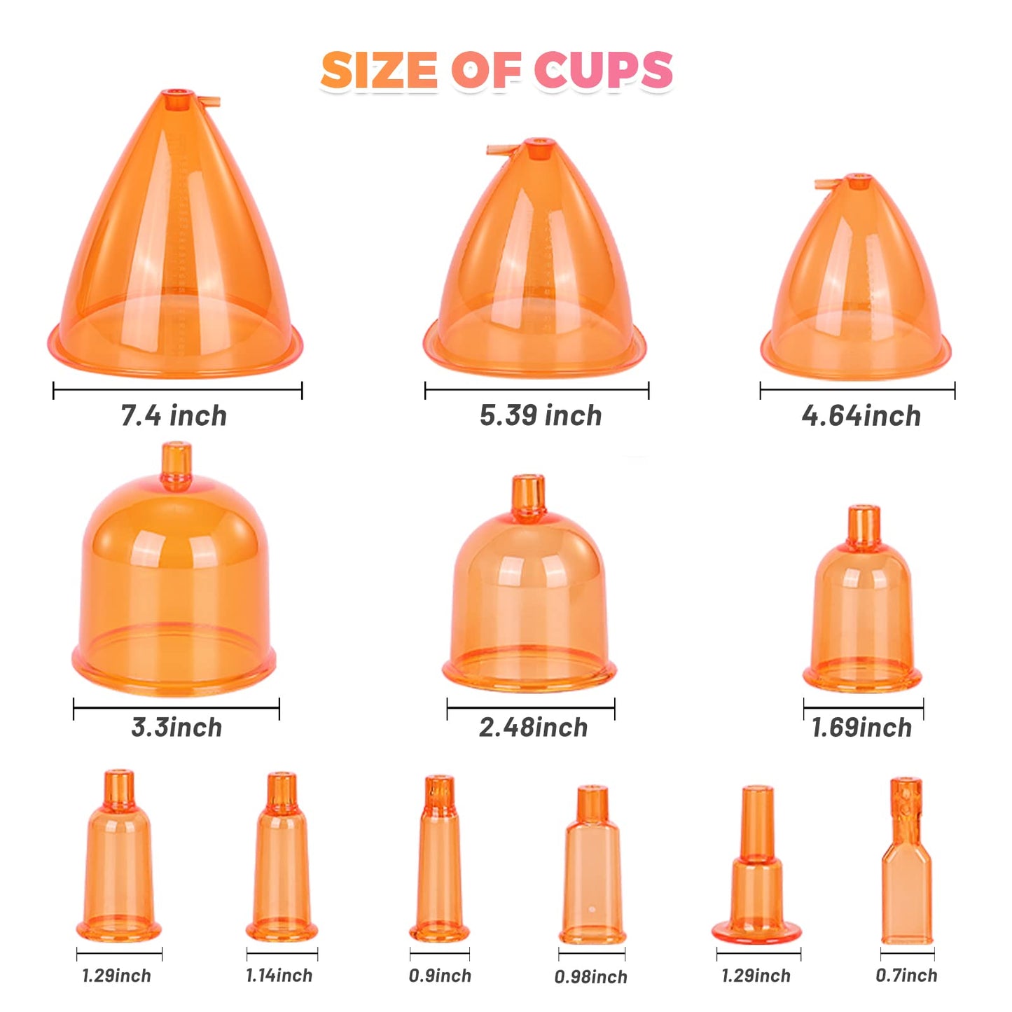 Meifuly Vacuum Therapy Machine, Electric Cupping Sets with 24 Cups(Include 1500, 1800, 2100ML Large Cups) and 3 Gua Sha Head for Salon SPA, Body, Back, Facial Cupping Massager