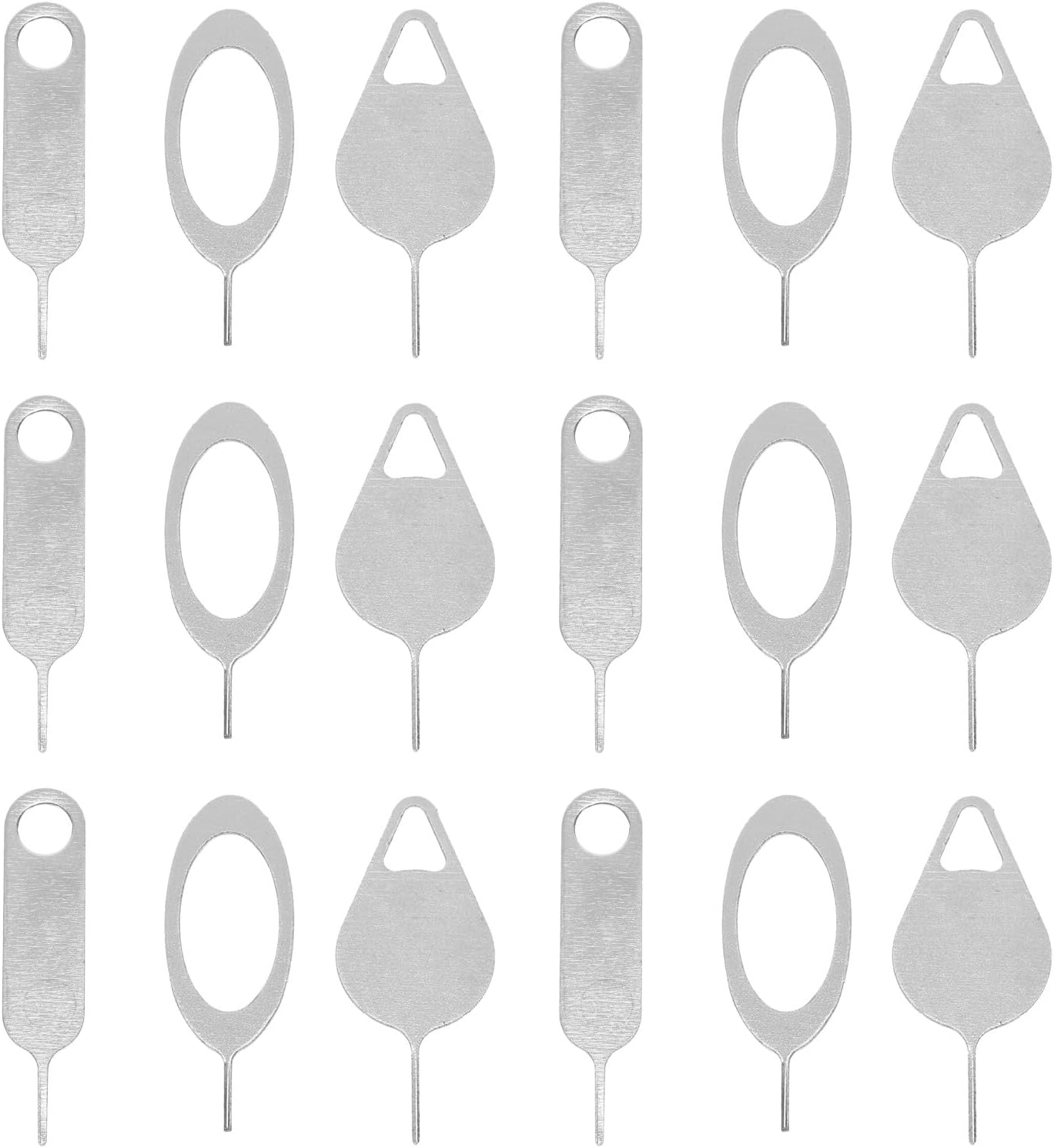 100 NUOBESTY Pcs Steel Sim Removal Tools and Ejector Pins for Smartphones and Tablets, Practical Sim Card Opening