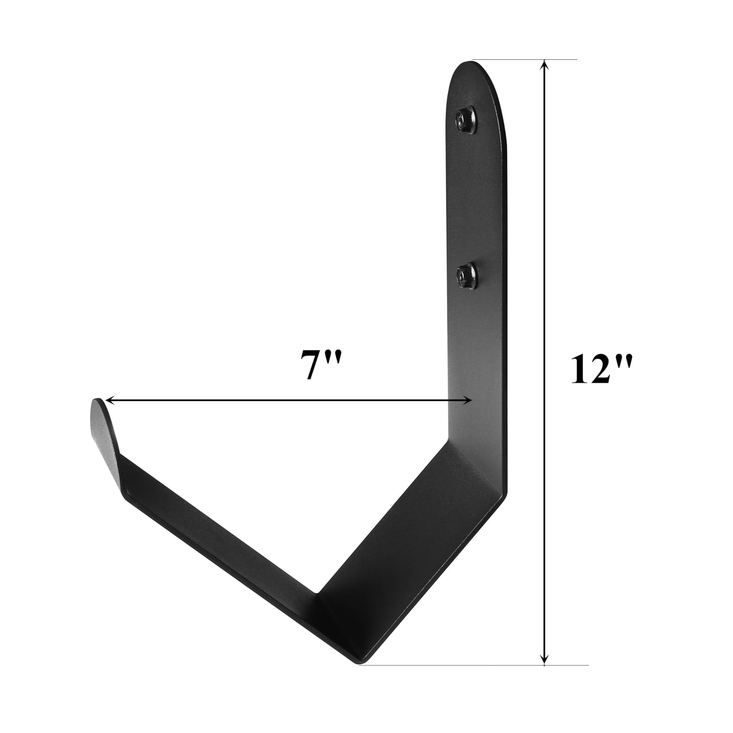 Tamisom Iron Battle Rope Storage Rack, Wall Mount, Black, 1 Count, Minimalist Style, Solid Pattern, 2.9" x7.5" x11.4", 10kg Max Weight, Home, Garage, Commercial Gym