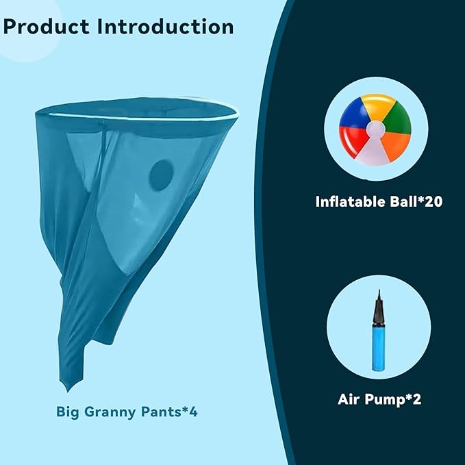 Granny Pants Yard Game Sets,4PCS Granny Pants Family Party Outdoor Games with Bouncy Balls for Adults and Kids,The Family Reunion Ultimate Backyard Party Games