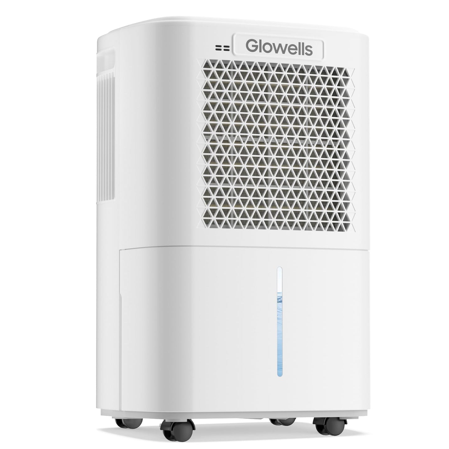 2500 Sq.Ft Dehumidifier for Basement with Drain Hose, Glowells 34 Pints Dehumidifiers for Home, Bathroom, Bedroom Large Room, RV, Three Modes, Quiet with Smart Compressor, Dry Clothes, 24H Timer