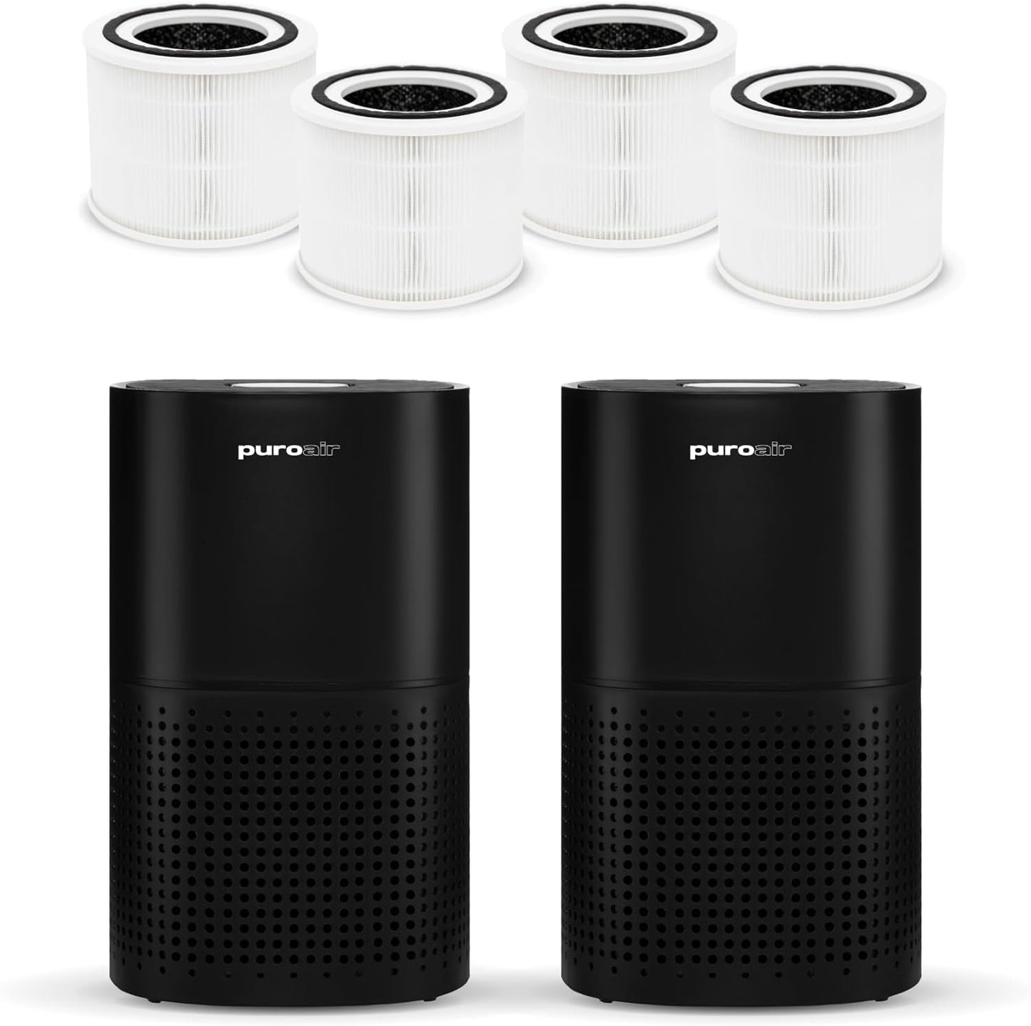 PuroAir 240 Air Purifiers with 4 HEPA Filters - Covers 1,000 Sq Ft - Removes 99.9% of Pollutants, Smoke, and Dust