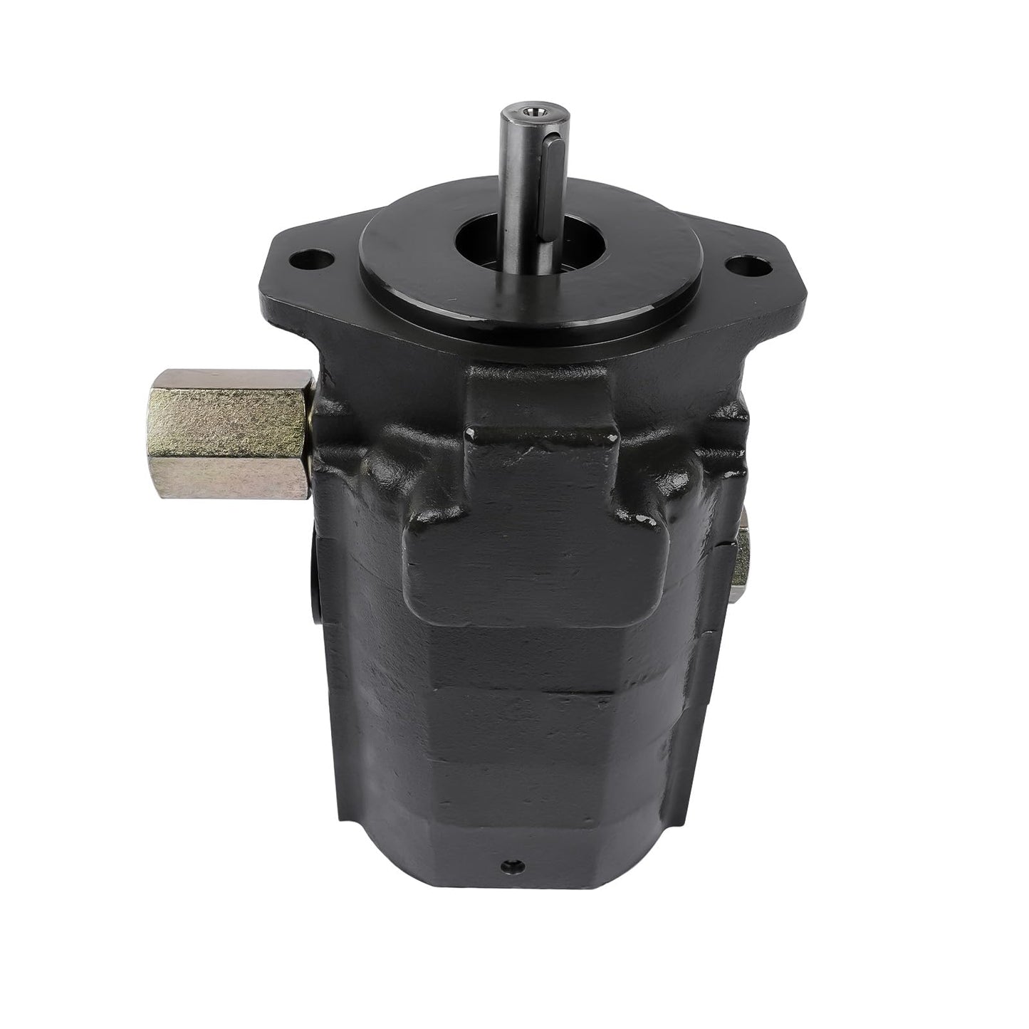 28 GPM 2 Stage Hydraulic Log Splitter Pump – Cast Iron Body, 4000 PSI Max Pressure, SAE Mount, 5/8" Shaft, Durable Steel Gears Wood Splitter Pump
