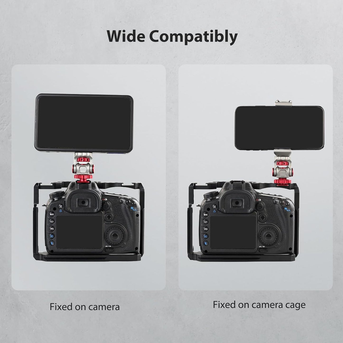 cametv Holes(61010) Came-TV Monitor Pan - tilt for DSLR, Mirrorless, Smartphone and Monitor - Universal, Aluminum